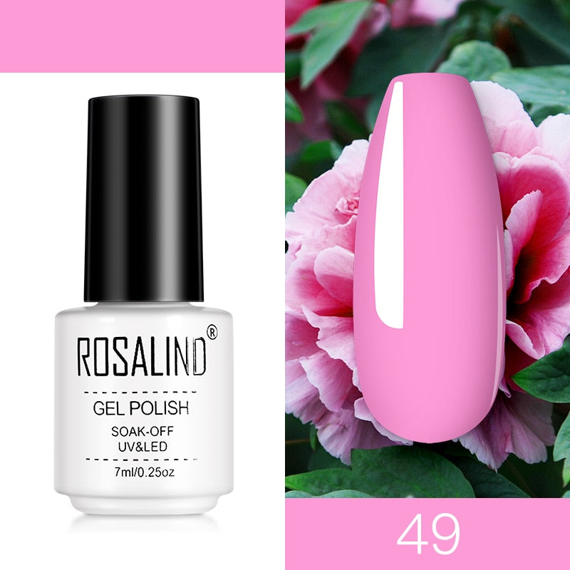 ROSALIND Nail Gel Polish Semi Permanent Polish All For Manicure Nails Art UV Hybrid Varnishes Gellak Base TOP Primer For Nails