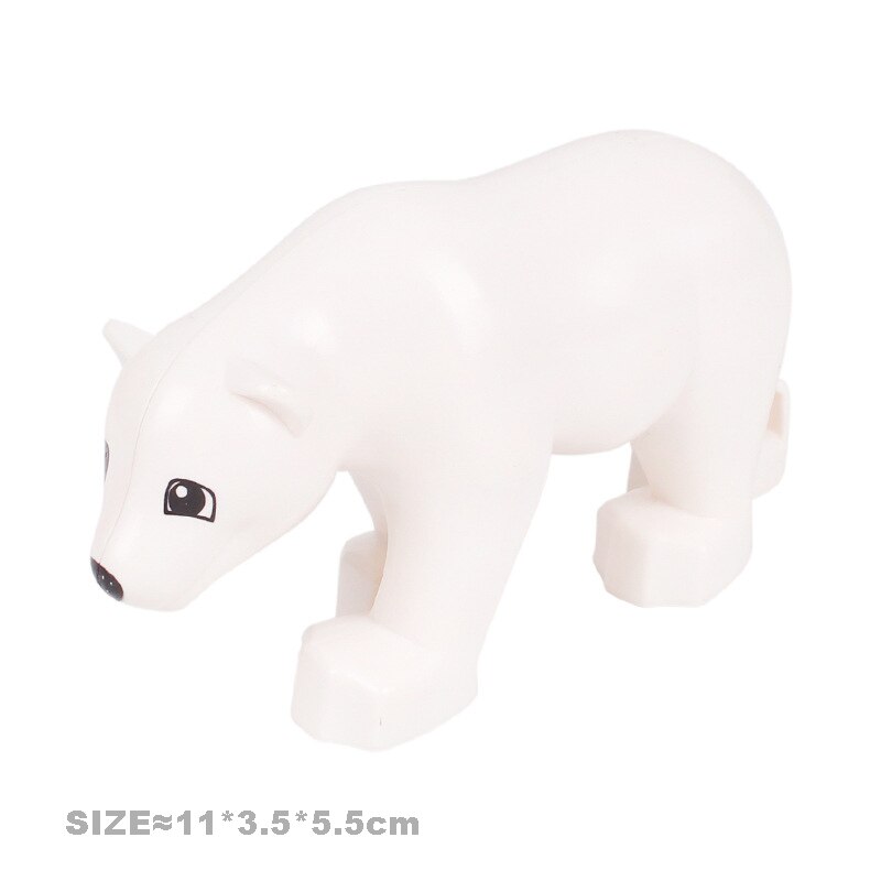Multiple Styles Big Size Building Blocks Animals Accessories Figures Farm Zoo DIY Bricks Education Assemble Toys For Children