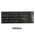 Russian French English Arabic Spanish Portuguese Hebrew Keyboard Stickers Letter Alphabet Layout Sticker For Laptop Desktop PC