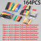 127/164/328/530pcs Heat Shrink Tube Kit Shrinking Assorted Polyolefin Insulation Sleeving Heat Shrink Tubing Wire Cable 2:1