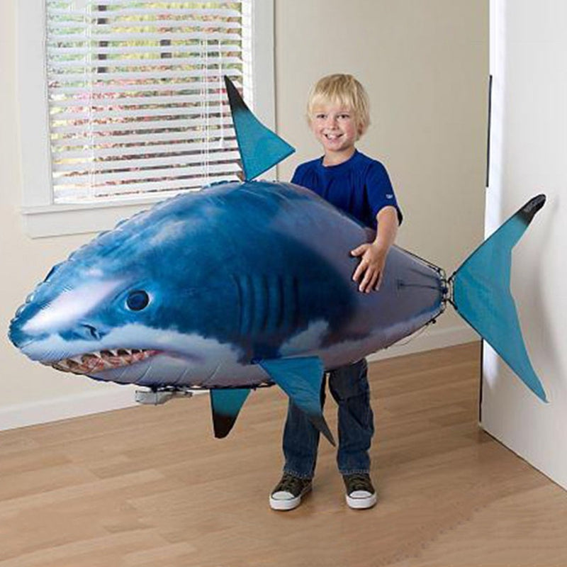Remote Control Shark Toys Air Swimming RC Animal Radio Fly Balloons Clown Fish Animals Halloween Christmas Toy For Children Boys