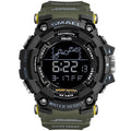 SMAEL Mens Watch Military Waterproof Sport WristWatch Digital Stopwatches For Men 1802 Military Electronic Watches Male Clock