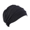 2021 New Elastic Fashion Turban Hat Solid Color Women Warm Winter Headscarf Bonnet Inner Hijabs Cap Muslim Hijab femme Wrap Head