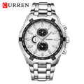 CURREN 8023 Quartz Watch Men Waterproof Sport Military Watches Mens Business Stainless Steel Wristwatch Male Clock reloj hombre