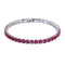 Luxury 4mm Cubic Zirconia Tennis Bracelets Iced Out Chain Crystal Wedding Bracelet For Women Men Gold Silver Color Bracelet