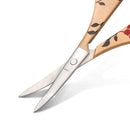 Eyebrow Scissors Stainless Steel Nail Tools Eyebrow Nose Eyelash Scissors Multifunctional Facial Hair Trimmer Makeup Beauty Tool