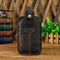 Real Leather men Casual Design Small Waist Bag Cowhide Fashion Hook Bum Bag Waist Belt Pack Cigarette Case 5.5&quot; Phone Pouch 1609