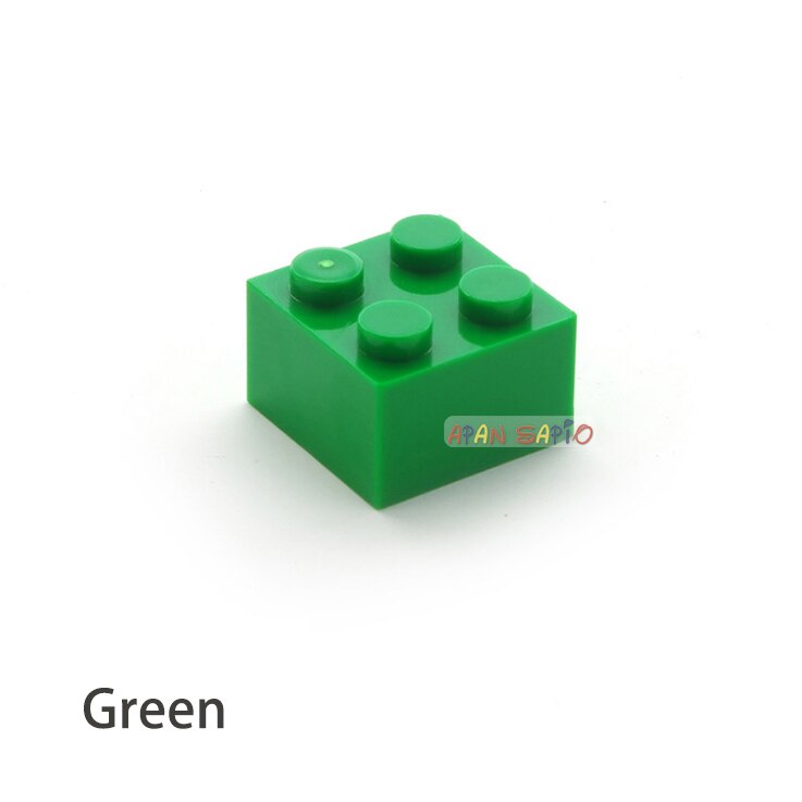 60pcs DIY Building Blocks Thick Figures Bricks 2x2 Dots Educational Creative Size Compatible With 3003 Plastic Toys for Children