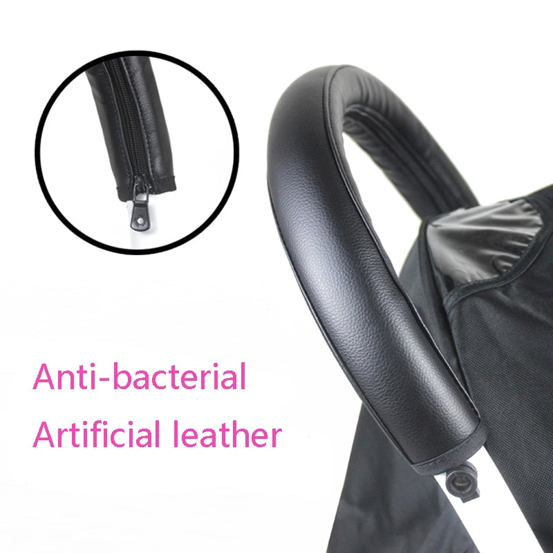 Baby stroller Handle PU Leather Pushchair Armrest Case Protective Cover For babyyoya yoya yoyo Pram Stroller Accessories