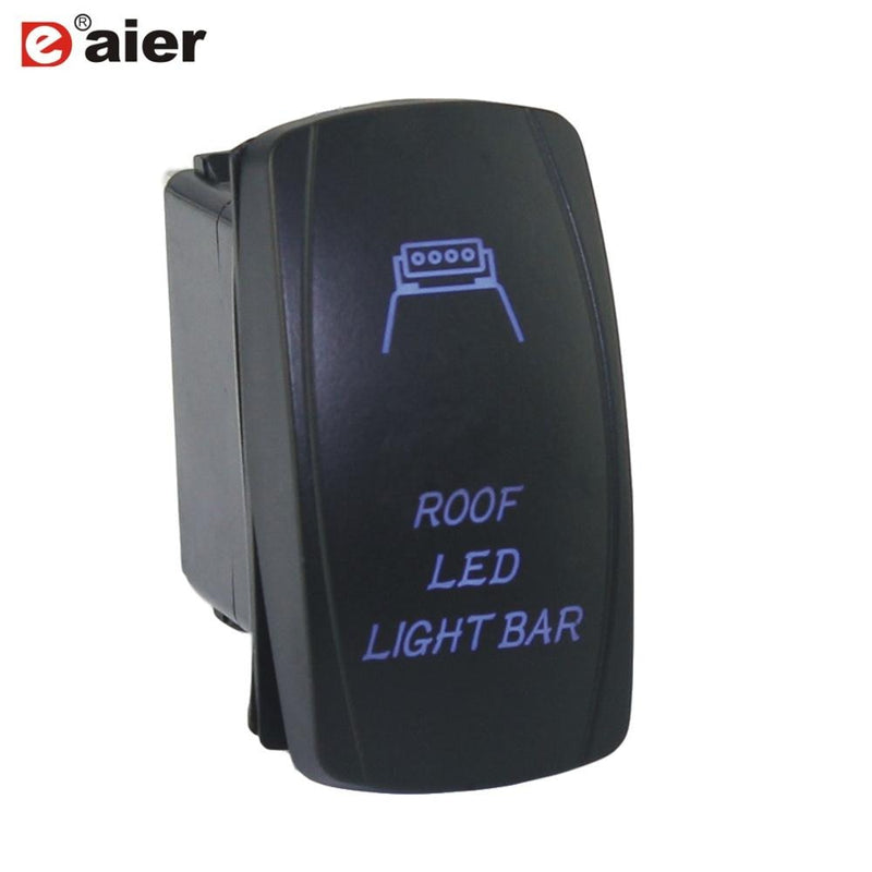 1PC 24V 20A Car Boat Rocker Switch 12V Waterproof Lighted Rocker Toggle Switch ON Off 5 Pin For Marine ATV RZR RV Auto Truck