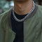 13mm Iced Out Cuban Necklace Chain Hip Hop Jewelry Choker Gold Silver Color Rhinestone CZ Clasp for Mens Rapper Necklaces Link