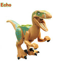 Locking Blocks Jurassic Dinosaurs Tyrannosaurus Rex Wyvern Velociraptor Stegosaurus Building Blocks Toys For Children Dinosaur