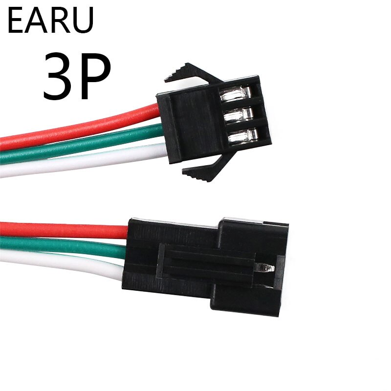 10Pairs 15cm JST SM 2P 3P 4P 5P 6P Plug Socket Male to Female Wire Connector LED Strips Lamp Driver Connectors Quick Adapter
