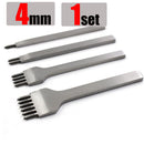 3/4/5/6mm Spacing Punch Tool For Leather Hole Punches Tool Lacing Stitching Sewing DIY Leather Craft Tools 1/2/4/6 Prong