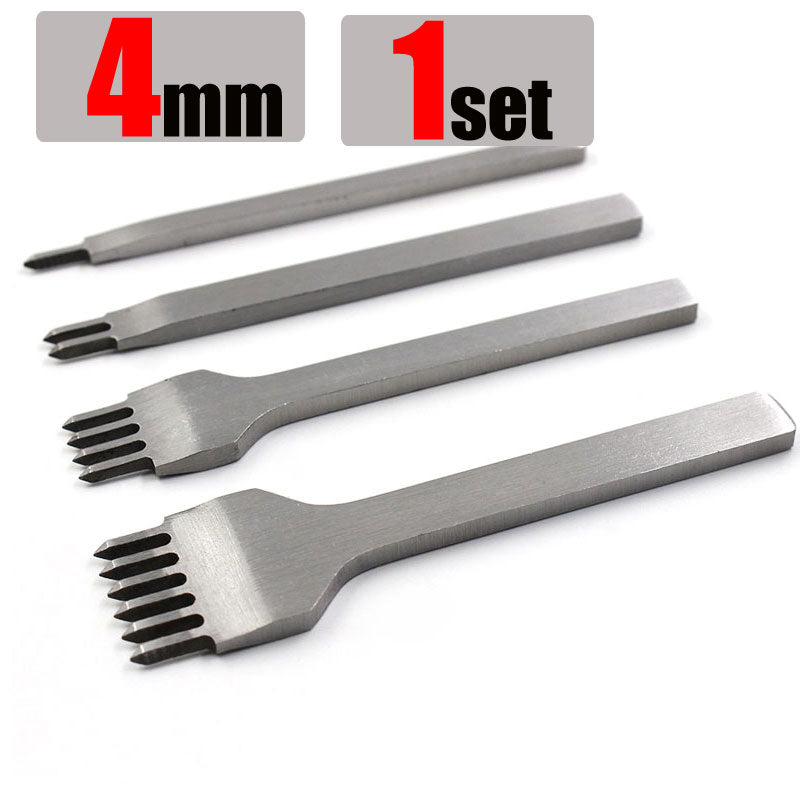 3/4/5/6mm Spacing Punch Tool For Leather Hole Punches Tool Lacing Stitching Sewing DIY Leather Craft Tools 1/2/4/6 Prong