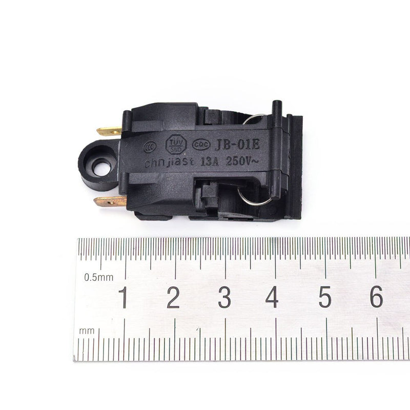2pcs 13A Electric Kettle Thermostat Switch 2 Pin Terminal Kitchen Appliance Parts 46x21mm