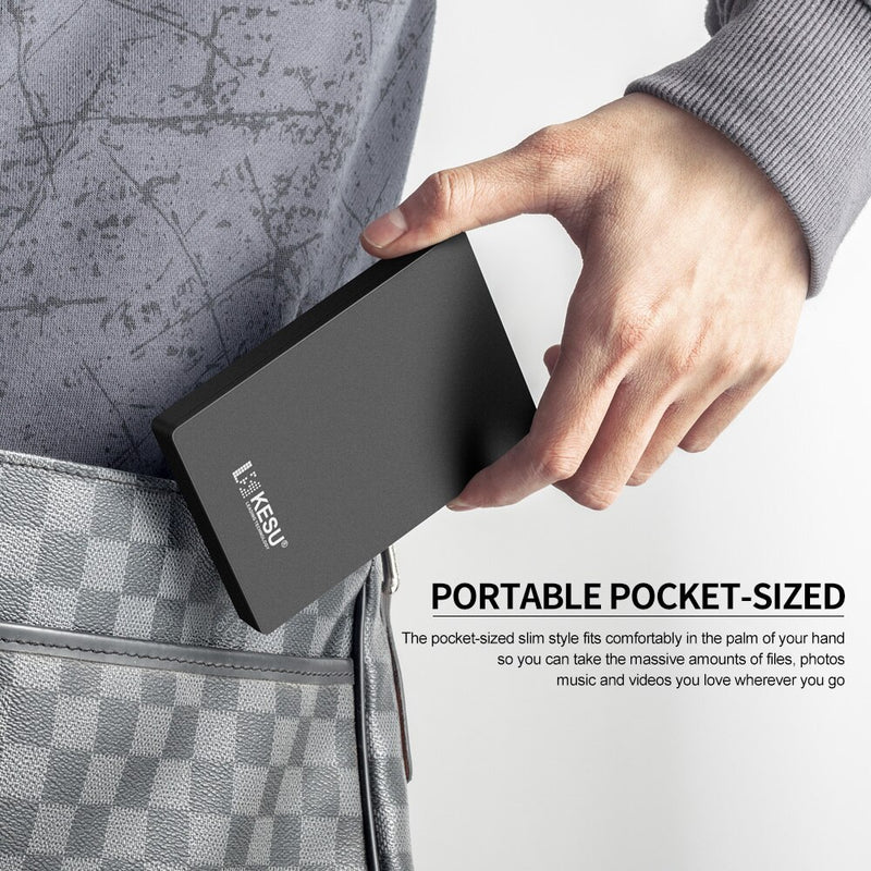 KESU HDD 2.5&quot; Portable External Hard Drive 320gb/500gb/750gb/1tb USB3.0 Storage Compatible for PC, Mac, Desktop,MacBook