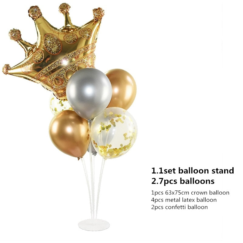 Tubes Balloons  Base Holder Column Stand Confetti Latex Foil Balloon Accessories Kids Birthday Baby Shower Party Decora Supplies