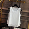 Large size Blouse Shirt Women 2022 Female Solid Color Double layer Chiffon Shirts Casual sleeveless Loose Top Clothing Elegantes