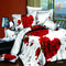 Home textiles cotton Leopard grain rose 3D bedding sets King size 4 Pcs of duvet cover bed sheet pillowcase bedclothes