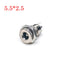 DC099 5.5 mm x 2.1mm DC Power Jack Socket Female Panel Mount Connector metal 5.5*2.1 5.5*2.5