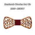 Mahoosive New Floral Wood Bow Ties for Men Bowtie Hollow Butterflies Wedding suit wooden bowtie Shirt krawatte Bowknots Slim tie