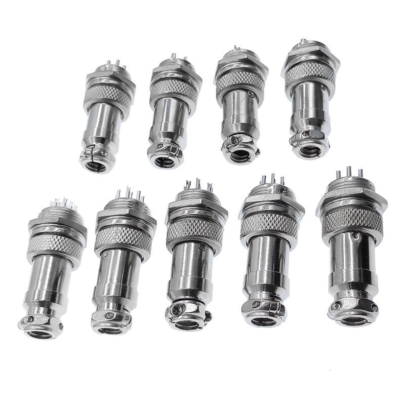 5/8&quot; GX16  Aviation Circular Connector  2Pin3pin4pin 5pin6pin7pin8pin9pin10pin Male &amp; Female Diameter 16mm L73 RS765 DF16 M16