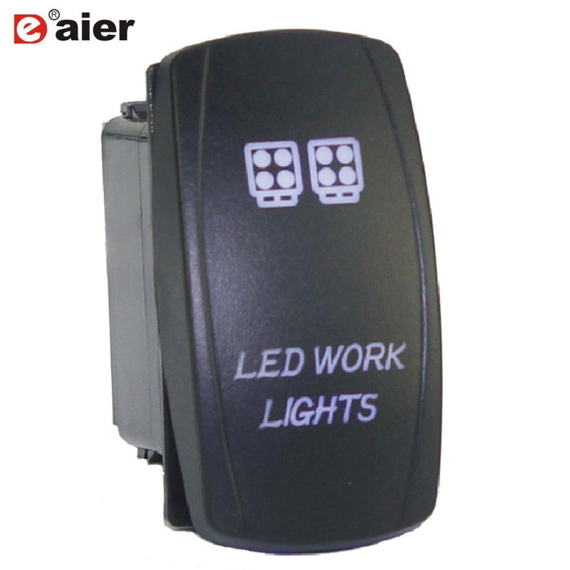 1PC 24V 20A Car Boat Rocker Switch 12V Waterproof Lighted Rocker Toggle Switch ON Off 5 Pin For Marine ATV RZR RV Auto Truck