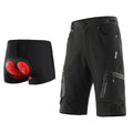 ARSUXEO Men&#39;s Outdoor Sports Cycling Shorts MTB Downhill Trousers Mountain Bike Bicycle Shorts Water Resistant Loose Fit 1202