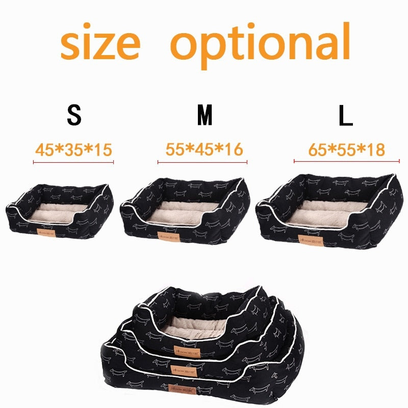 S/M/L Pet Dog Beds for Large Dogs Puppy Dog Bed Mat Soft Material Nest Dog Baskets Cat House Supplies Sofa Bedding