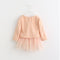 Hot 2017 Hairball Kids girl Dress baby Clothes Bow kids dresses knitting for girls Autumn Fashion Kids Girls Children