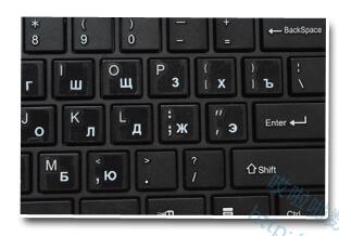 Russian Keyboard Stickers Transparent Paster Tags Strong Viscosity Keyboard Cover Alphabet Layout With Button Letters Waterproof