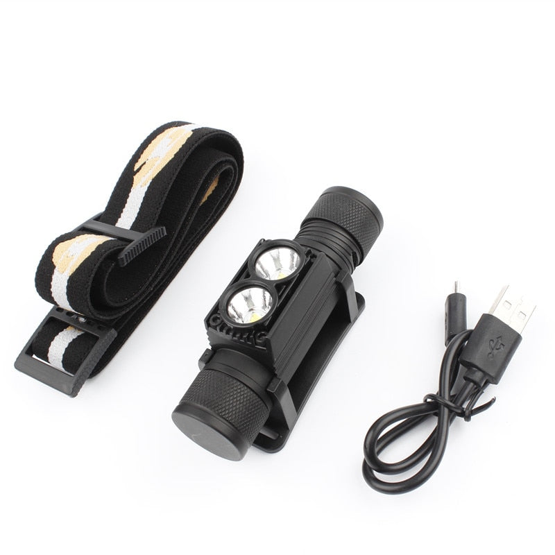 D10 / D25 Mini Head Lamp XML LED Headlight White Light Headlamp USB Rechargeable 18650 Head Light For Hunting Fishing Camping
