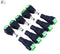 5 Set 10 pcs Cameras 2.1mm x 5.5mm Female Male DC Power Plug Adapter  Female Plug Jack Adapter Connector Male Plug Socket green