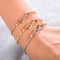 SIPENGJEL Fashion Stainless Steel Endless Love Infinity Chain Bracelets On Hand Adjustable Bracelets For Woman Party Jewelry