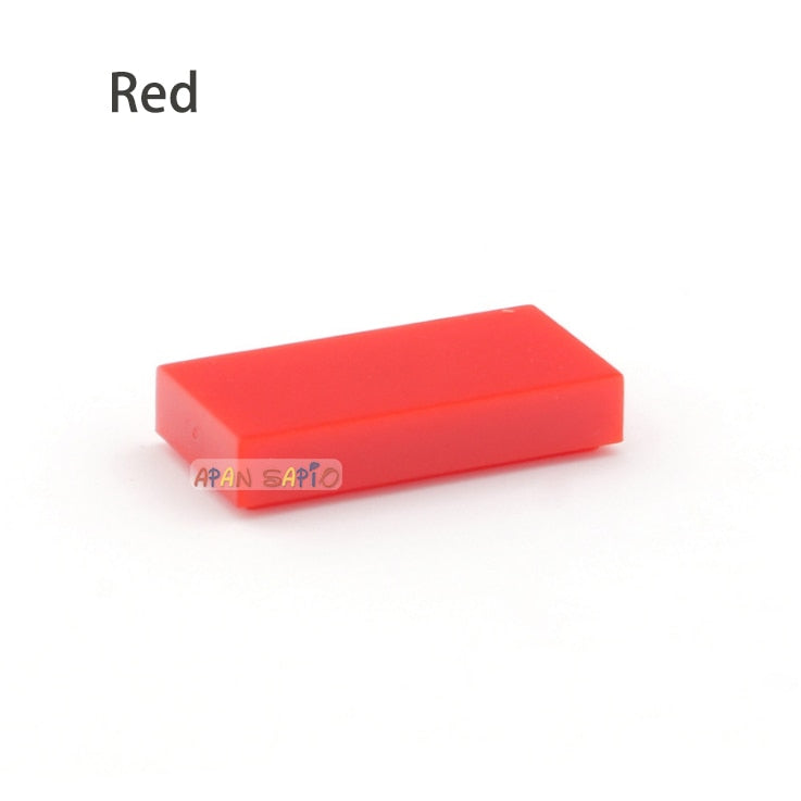 200pcs DIY Building Blocks Thin Figure Bricks Smooth 1x2 Educational Creative Size Compatible With 3069 30070 Toys for Children