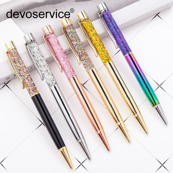 Creative High Grade Metal Gold Foil Into The Water Bead Pen Gold Foil Pen Metal Signature Pen School Stationery Office Supplies