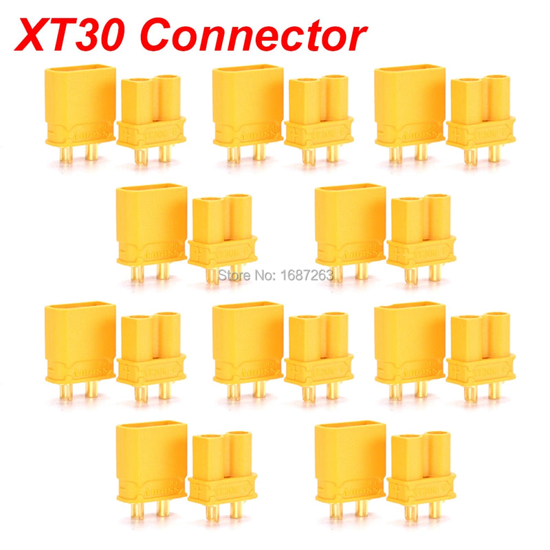 5/ 10 Pairs XT30 XT30U XT60 XT60H XT90 EC2 EC3 EC5 T Plug Battery Connector Set Male Female Gold Plated Banana Plug for RC Parts