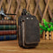 Real Leather men Casual Design Small Waist Bag Cowhide Fashion Hook Bum Bag Waist Belt Pack Cigarette Case 5.5&quot; Phone Pouch 1609