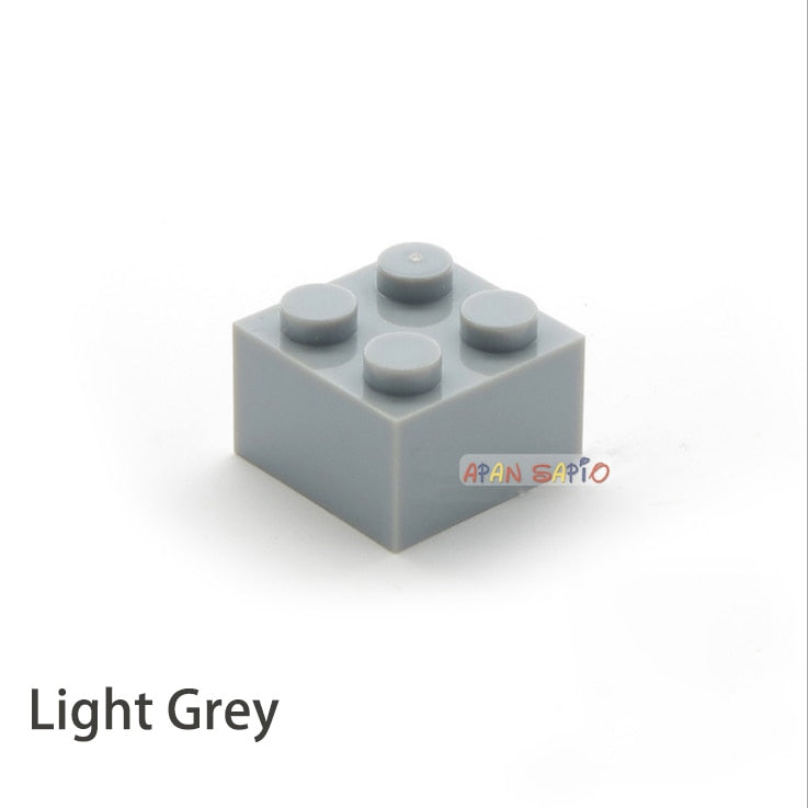 60pcs DIY Building Blocks Thick Figures Bricks 2x2 Dots Educational Creative Size Compatible With 3003 Plastic Toys for Children