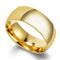 Letdiffery Smooth Stainless Steel Couple Rings Gold Simple 4MM Women Men Lovers Wedding Jewelry Engagement Gifts