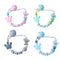 Personalized Name Baby Pacifier Clips Koala Pacifier Chain Holder for Baby Teething Soother Chew Toy Dummy Clips