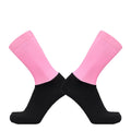 Anti Slip Silicone Summer Aero Socks Whiteline Cycling Socks Men Bicycle Sport Running Bike Socks Calcetines Ciclismo