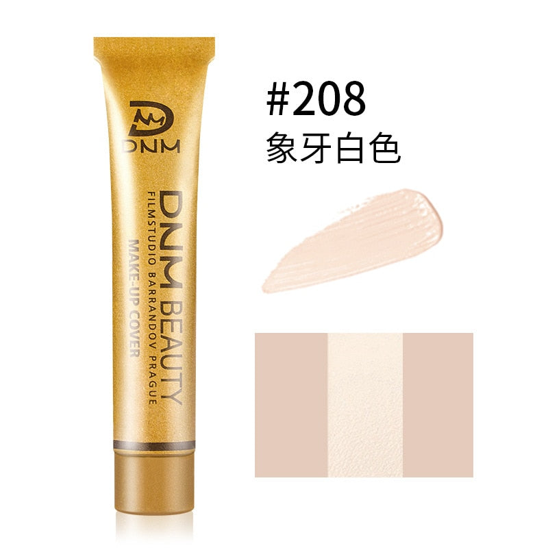 Full Skin Concealer Foundation Cream Face Professional Blemish Cover Dark Spot Tattoo Contour Makeup Liquid Concealer Cosmetic