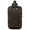 Real Leather men Casual Design Small Waist Bag Cowhide Fashion Hook Bum Bag Waist Belt Pack Cigarette Case 5.5&quot; Phone Pouch 1609
