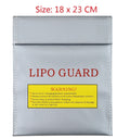 1Pcs Fireproof RC LiPo Li-Po Battery Fireproof Safety Guard Safe Bag Charging Sack Battery Safety Guard Silver Two size Hot!