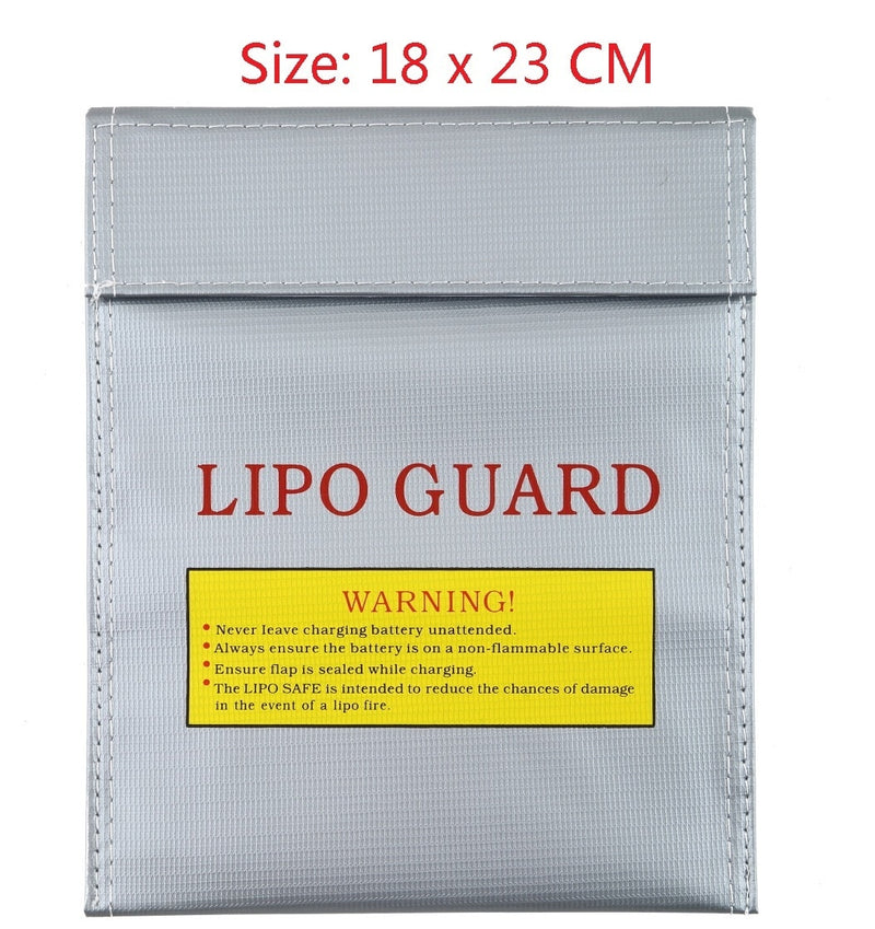 1Pcs Fireproof RC LiPo Li-Po Battery Fireproof Safety Guard Safe Bag Charging Sack Battery Safety Guard Silver Two size Hot!