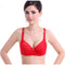 SVOKOR Women Bras Fashion Casual Sexy V-neck Solid Color Chest Pad Lace Sling Nylon Breathable Elasticity Comfortable Women Bras