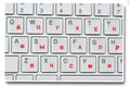 Russian Keyboard Stickers Transparent Paster Tags Strong Viscosity Keyboard Cover Alphabet Layout With Button Letters Waterproof