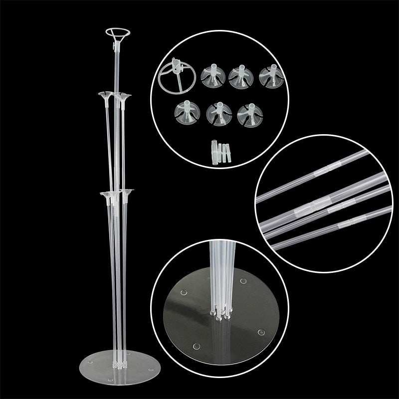 Tubes Balloons  Base Holder Column Stand Confetti Latex Foil Balloon Accessories Kids Birthday Baby Shower Party Decora Supplies
